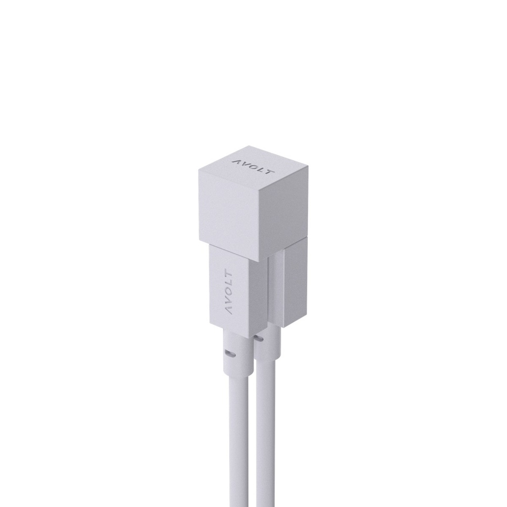 Square 1 avec USB-A  Magnet  + Câble 1 USB A vers Lightning 1.8 m Gris