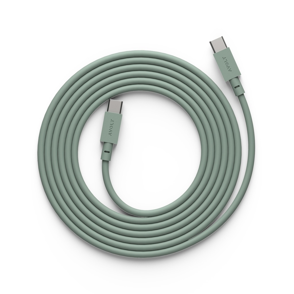 Cable 1 USB C to USB C 2m Oak Green