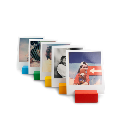 [4912] Polaroid Photo Stand - Rainbow