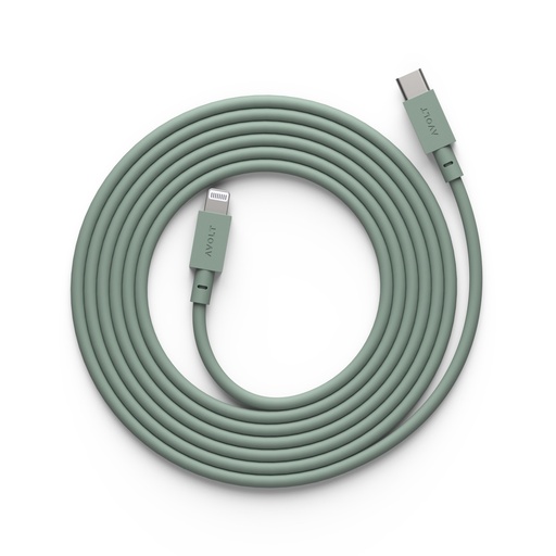 [C1CL-IN20-18OG] Cable 1 USB-C to LIGHTNING 2m Oak Green