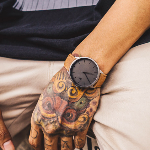 Khorshid Betong Betong/Tea Brown Vegan Leather Strap