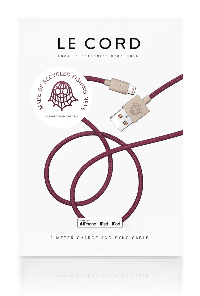 Câble Iphone Ghost Net 2.0 ♻ Plum