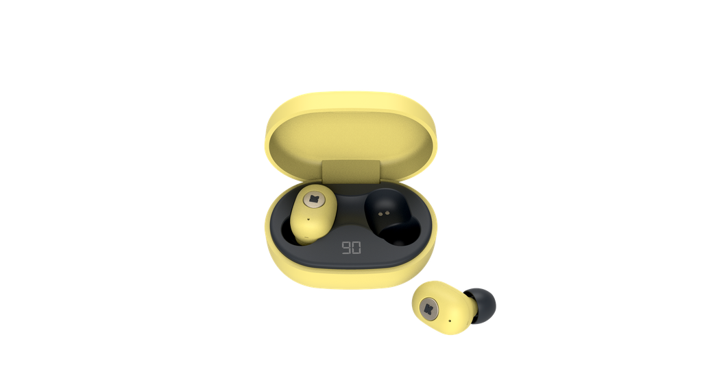 aBEAN Fresh Yellow BT TWS in ear headphones