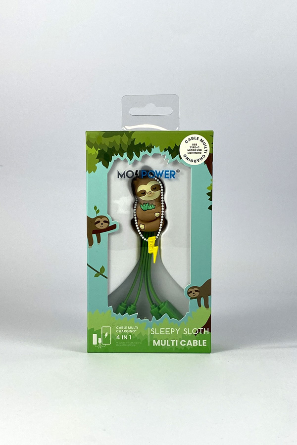 Sleepy Sloth Gummy Cable
