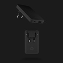 Recharger Plug Dual Black Lava