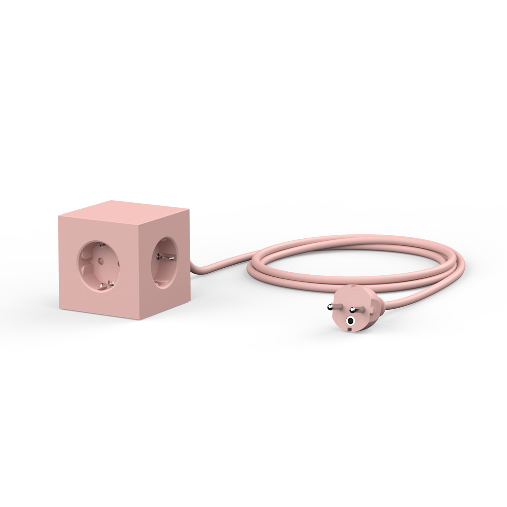 Square 1 avec USB/Magnet et câble de 1,8 m Rose