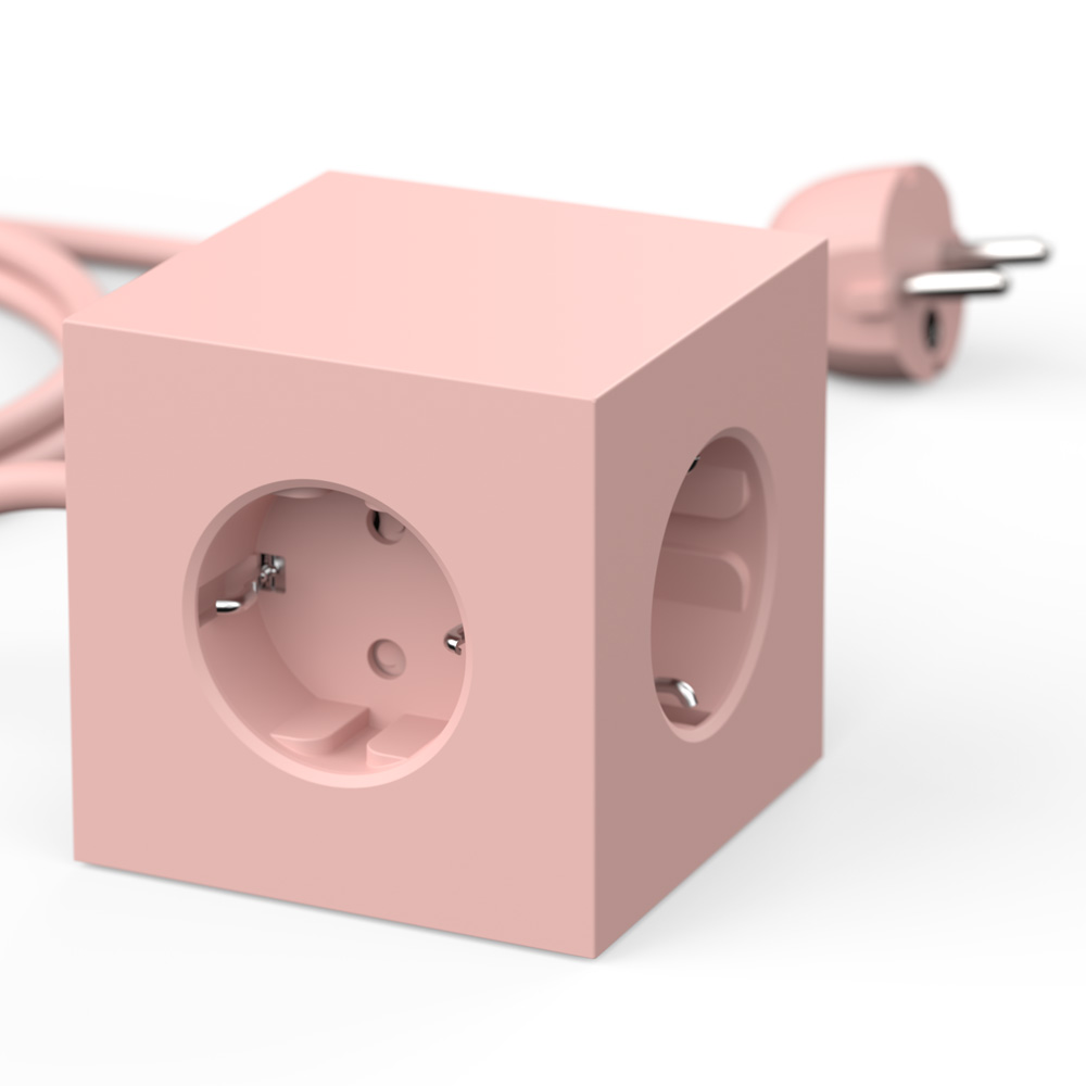 Square 1 avec USB/Magnet et câble de 1,8 m Rose