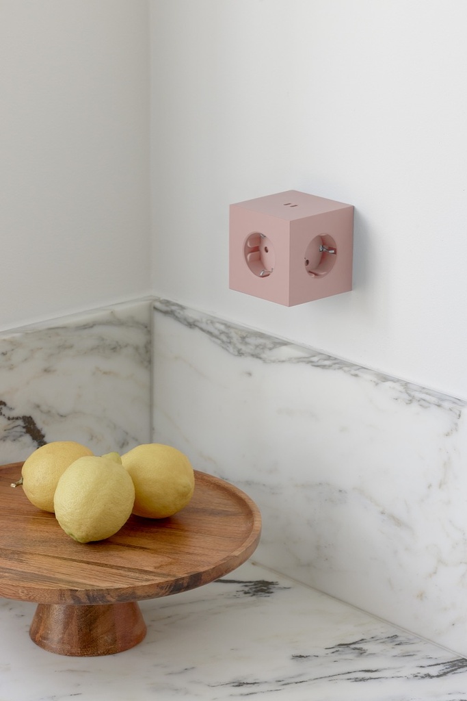 Square 2 avec 2 port USB-C 30W Rose