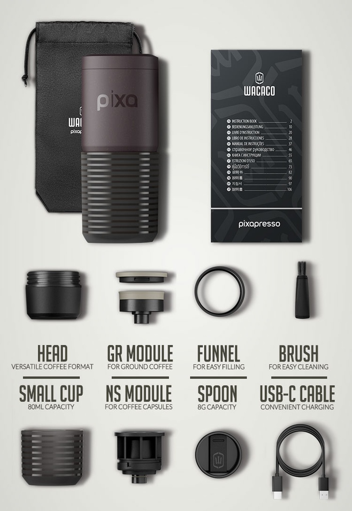 Pixapresso - Dark Burgundy