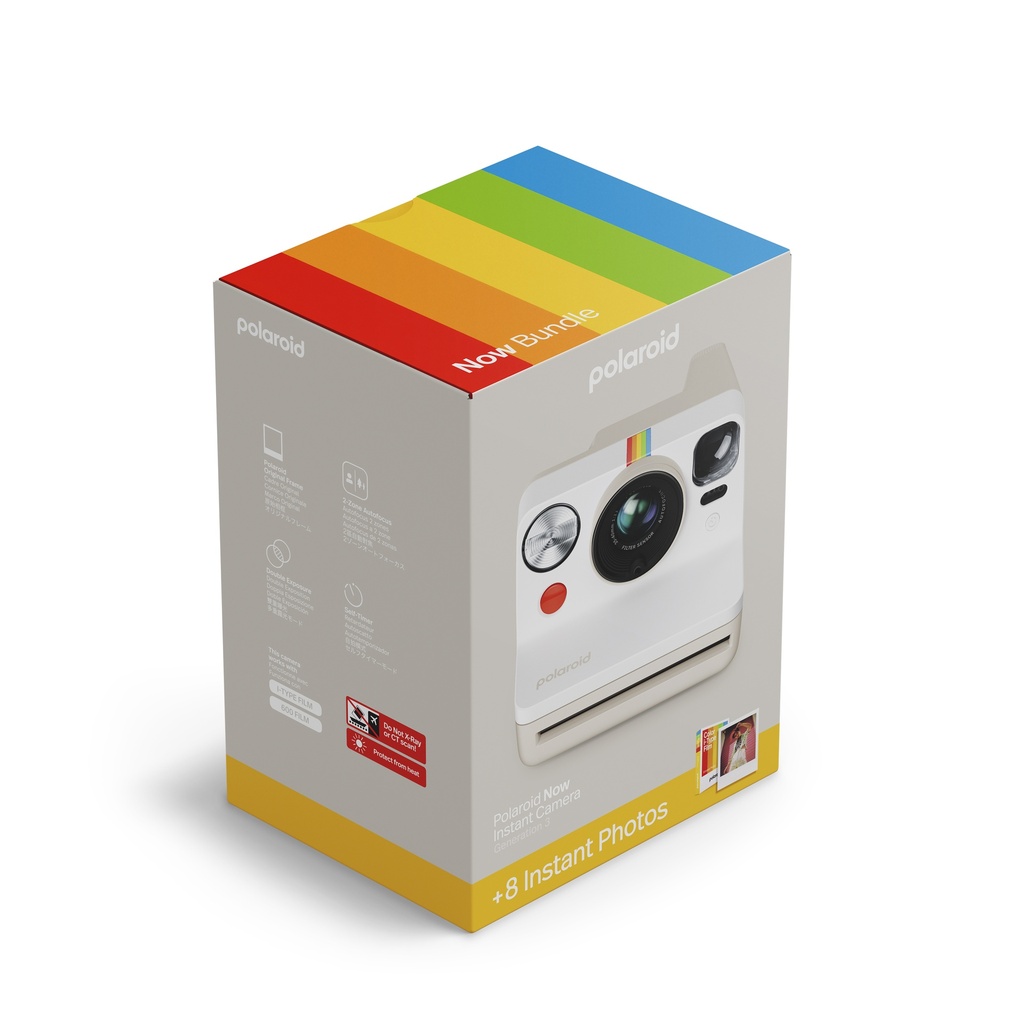 Now Gen 3 Pebble White + Color Film Bundle (8 photos)