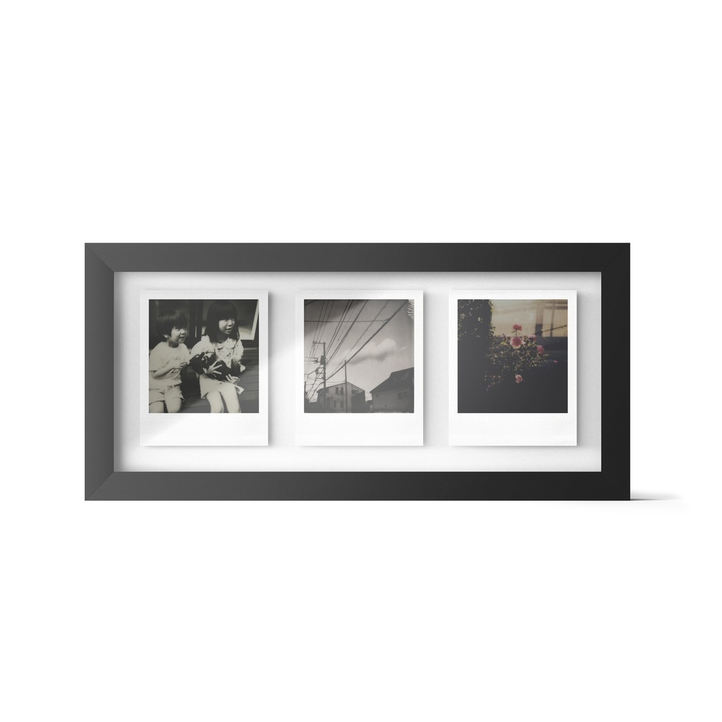 Studio Photo Frame Triptych - Black
