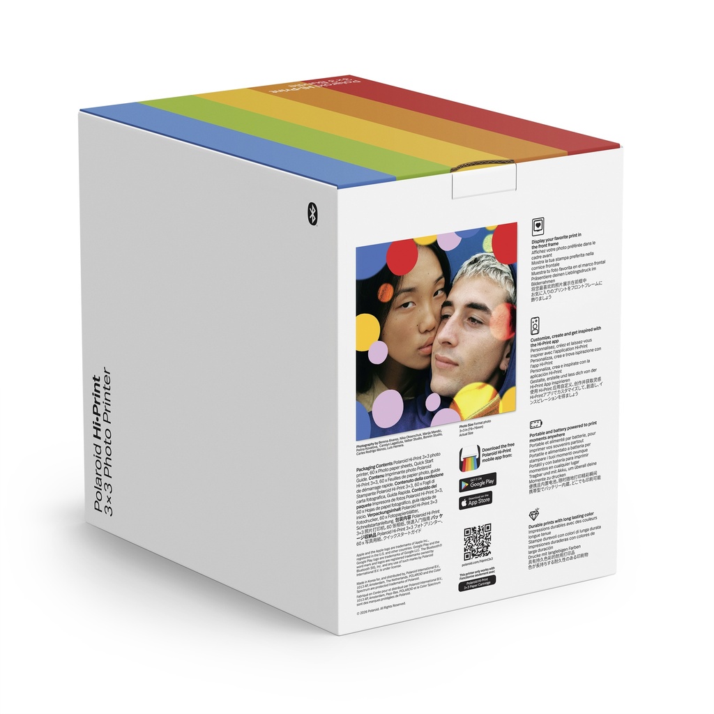 Polaroid Hi Print 3x3 Pocket Photo Printer + 60 Sheets