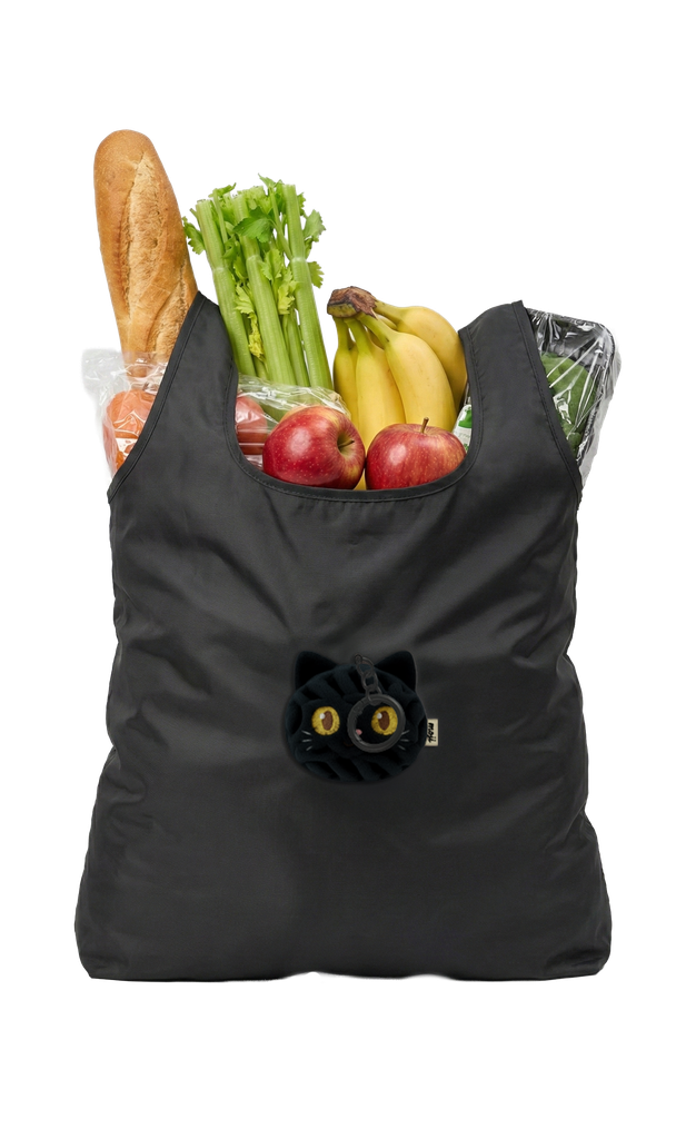 Shopper Charm - Midnight Kitty