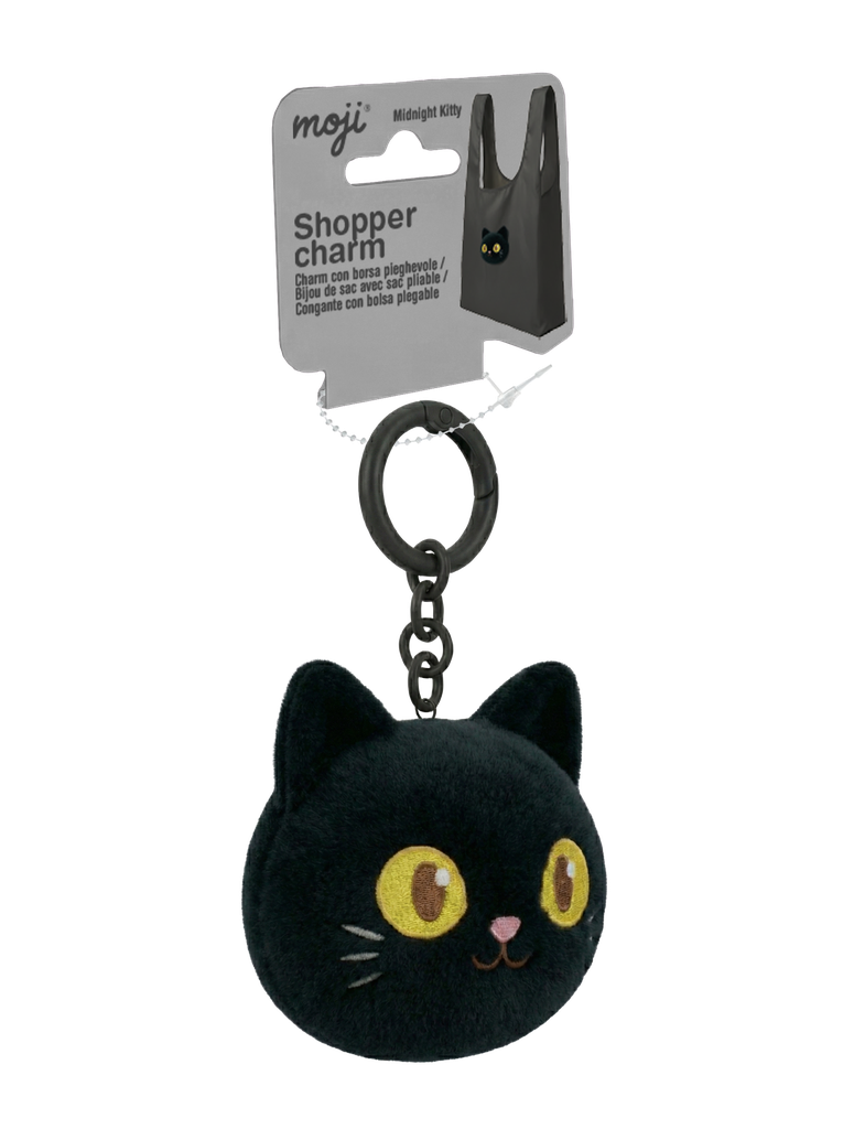 Shopper Charm - Midnight Kitty