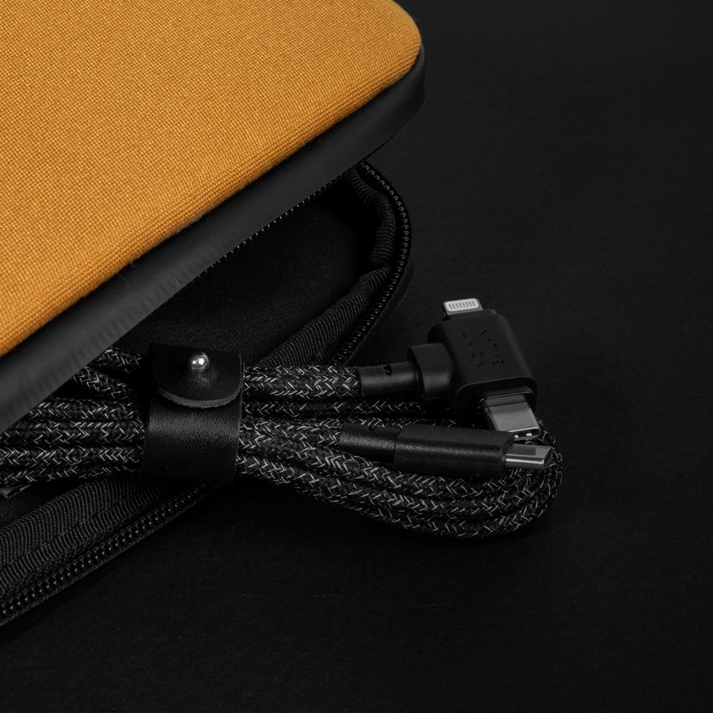 Native Union Belt Cable Duo 1,8 m – Câble 2-en-1 USB-C vers USB-C & Lightning
