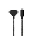 Native Union Belt Cable Duo 1,8 m – Câble 2-en-1 USB-C vers USB-C & Lightning