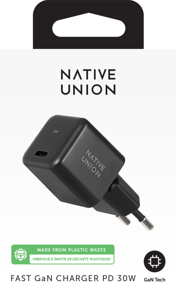 Native Union Chargeur USB-C GaN 30W Power Delivery V2 