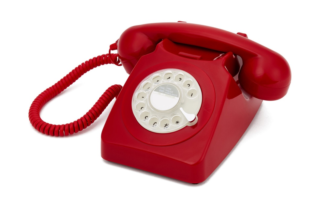 GPO   746 Rotary - Téléphone à Cadran Rotatif -  Red