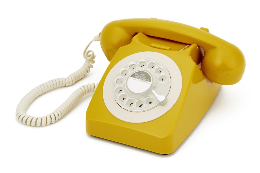 GPO   746 Rotary - Téléphone à Cadran Rotatif -  Mustard
