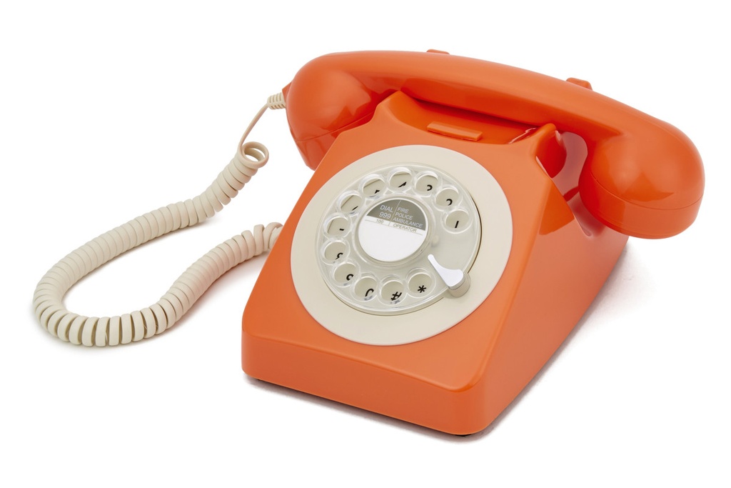GPO   746 Rotary - Téléphone à Cadran Rotatif -  Orange
