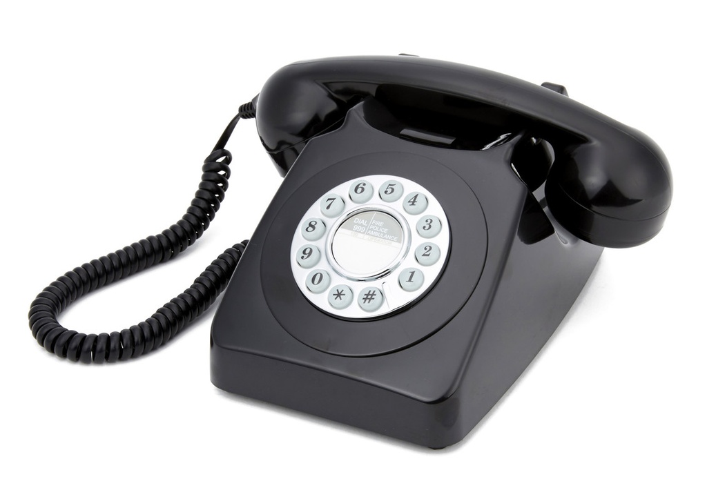 GPO  746 Push - Téléphone à Bouton Poussoir -   Black