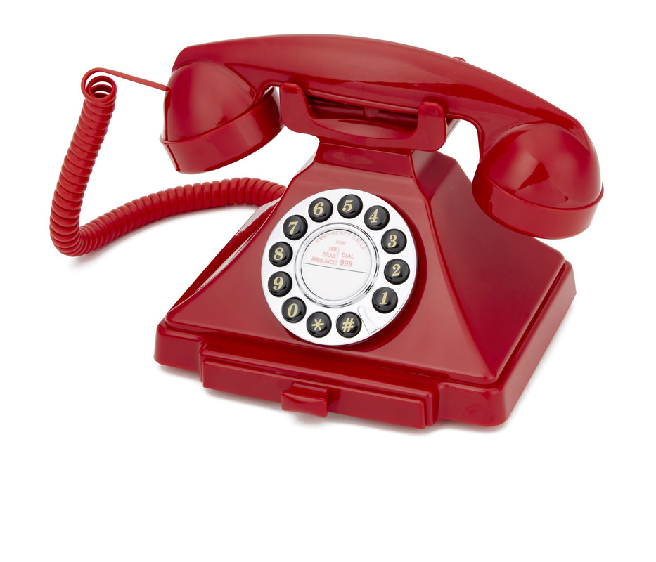 GPO  1929s CARRINGTON  - Téléphone à Bouton Poussoir - Red