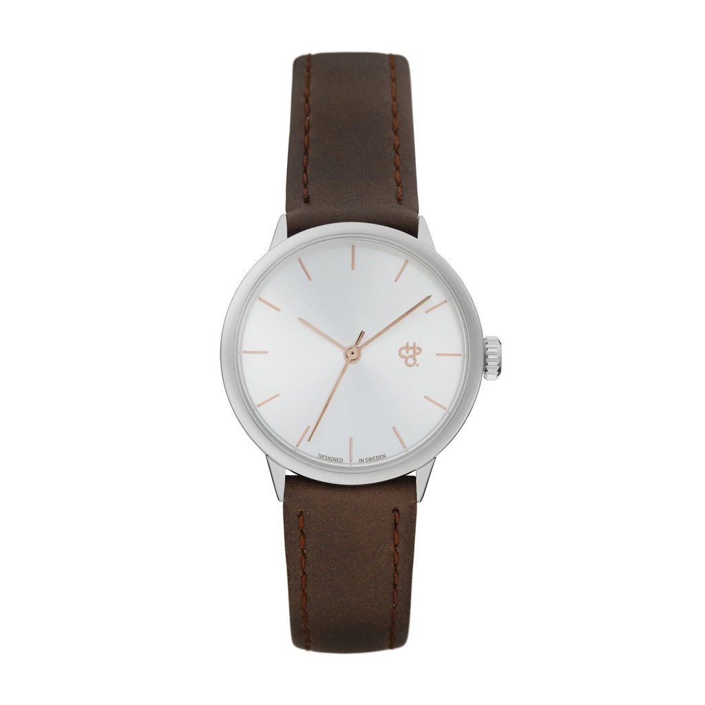 Khorshid Mini  Rose Silver/Brown Vegan Leather