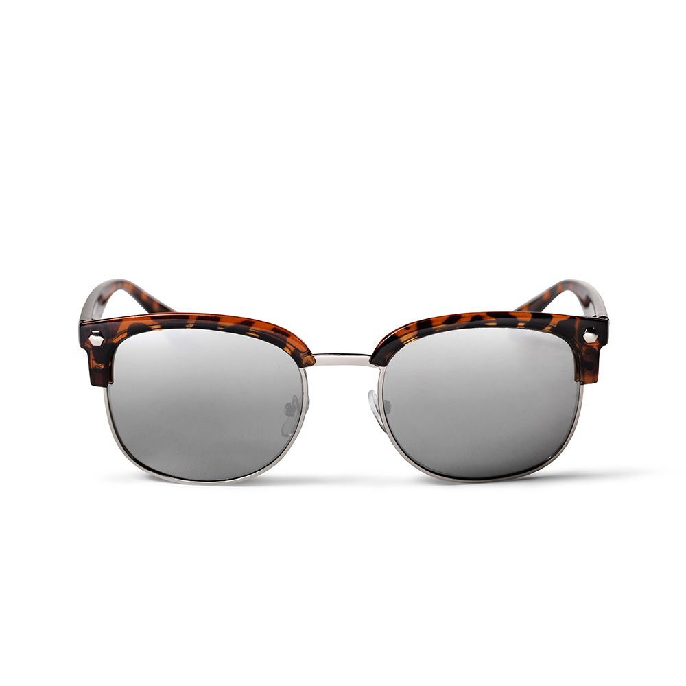 Jesper Turtle Brown Silver Mirror