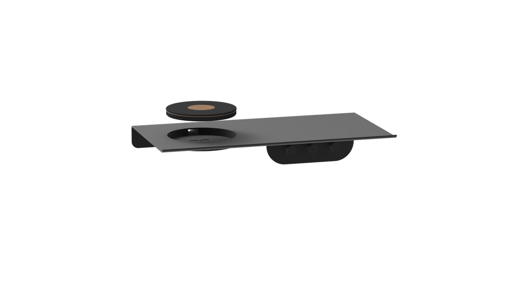 wiSHELF Black avec wiCHARGE Black