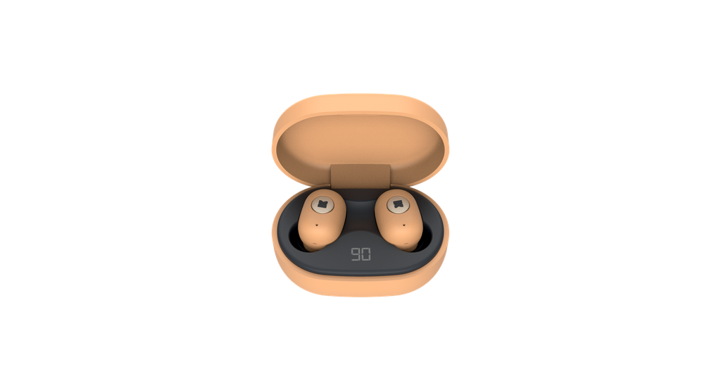 Kreafunk - Écouteurs Bluetooth Sans Fil - IP44 -  aBEAN - Sunny Orange