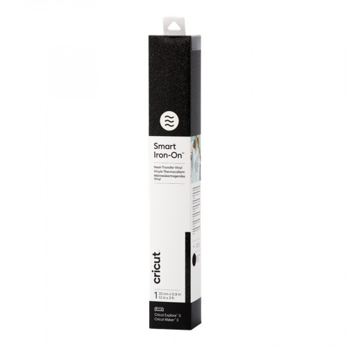 Smart Iron-on 33x91cm 1 feuille- pailleté noir