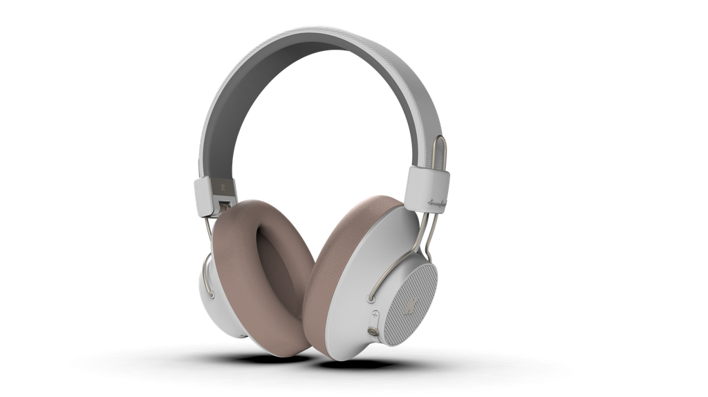Kreafunk - Casques Audio - Bluetooth Sans Fil - ANC & IPX4 - aBEAT - White 