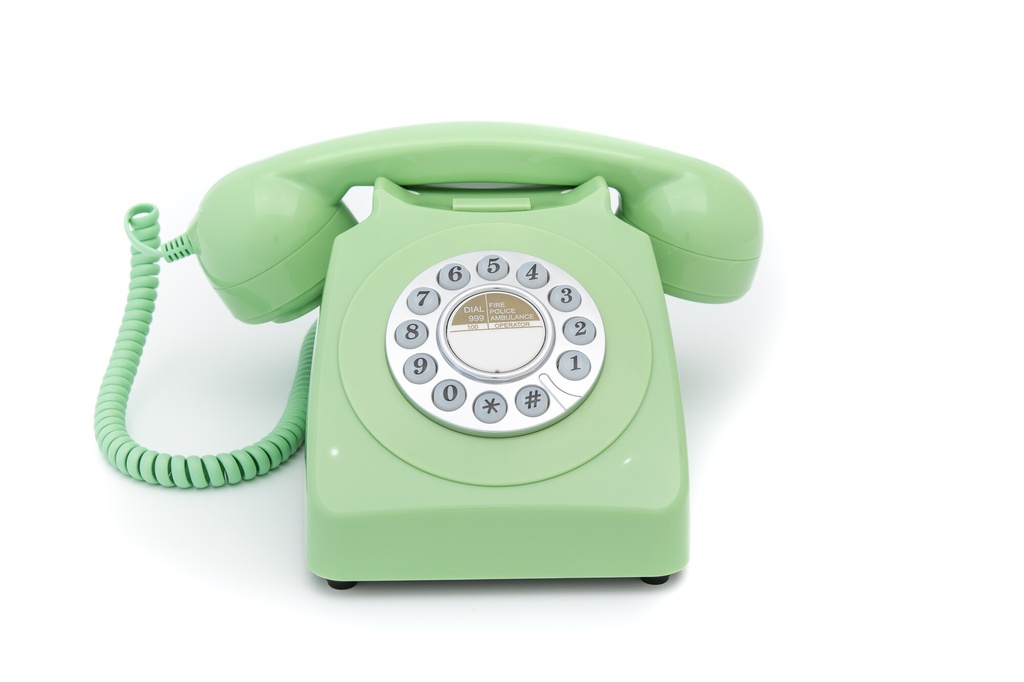 GPO  746 Push - Téléphone à Bouton Poussoir -  Green