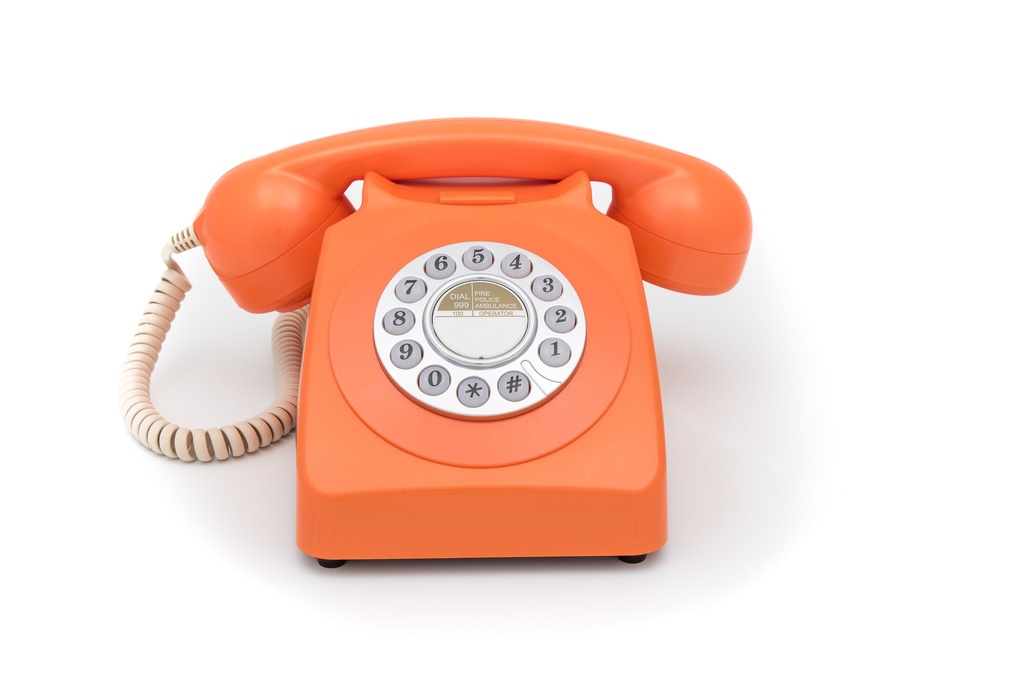 GPO  746 Push - Téléphone à Bouton Poussoir -  Orange