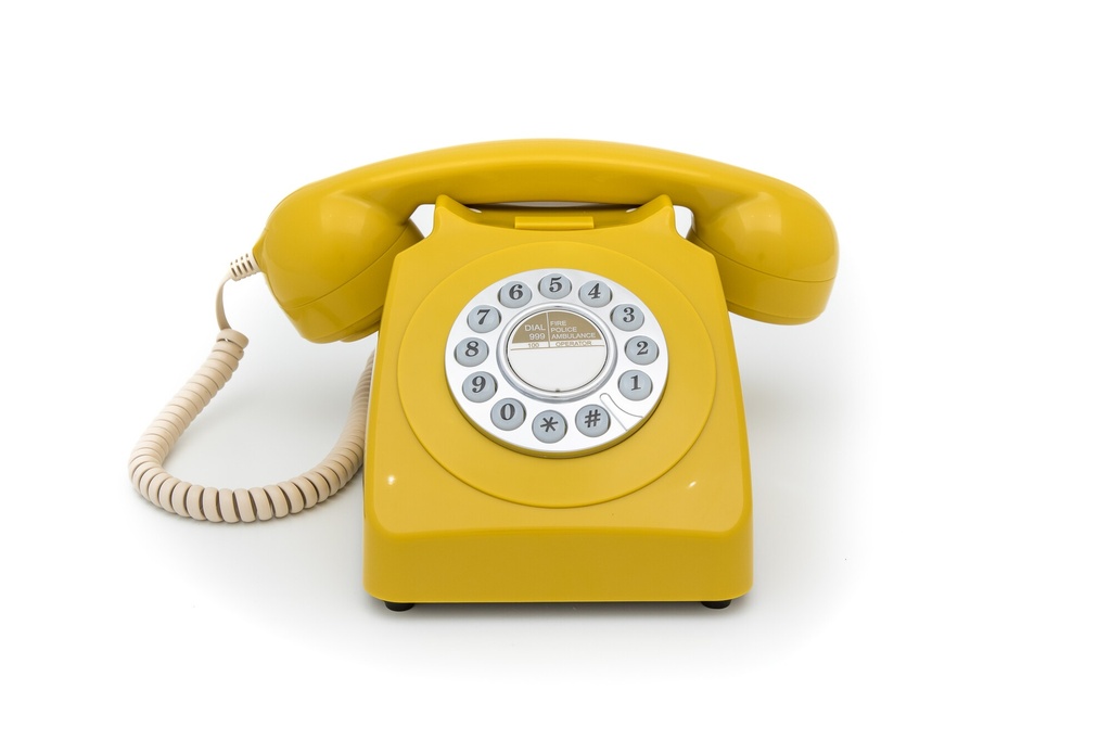 GPO  746 Push - Téléphone à Bouton Poussoir -  Mustard