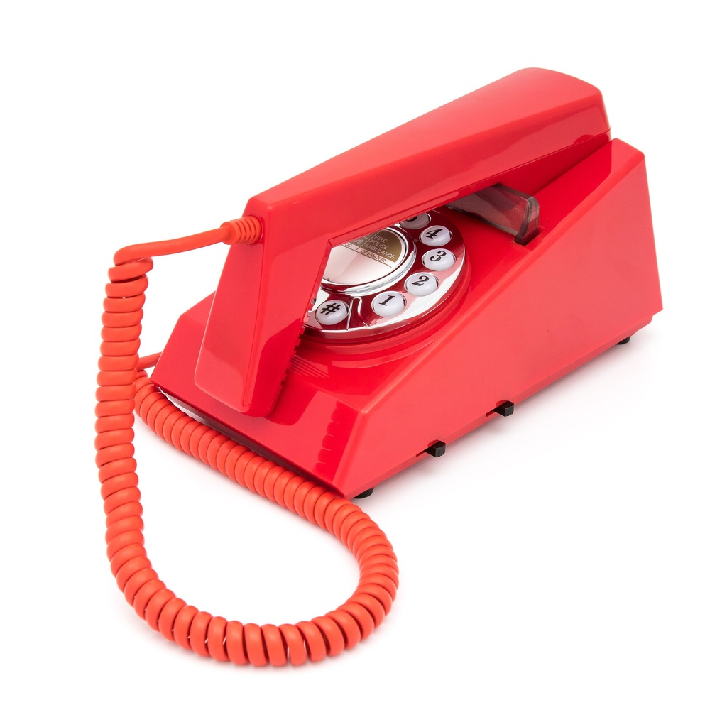 GPO  Trim  - Téléphone à Bouton Poussoir - Red