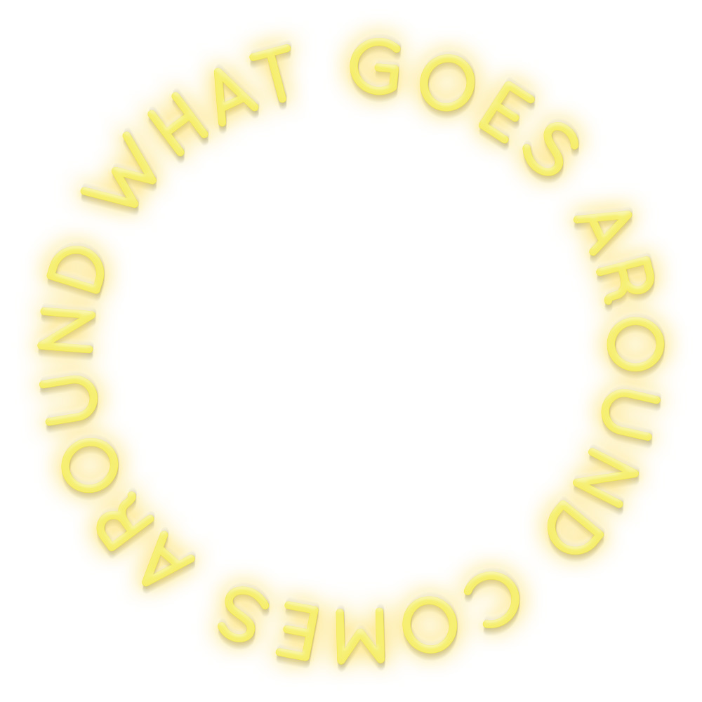 What Goes Around Comes Around 80 Cm