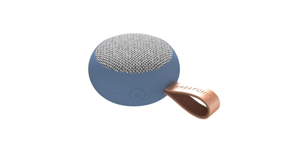 Kreafunk - Enceintes Bluetooth - aGO 2 fabric - River Blue - 6W