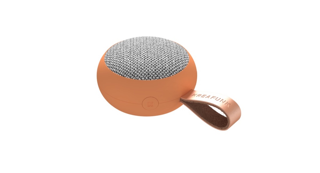 Kreafunk - Enceintes Bluetooth - aGO 2 fabric - Dusty Orange - 6W