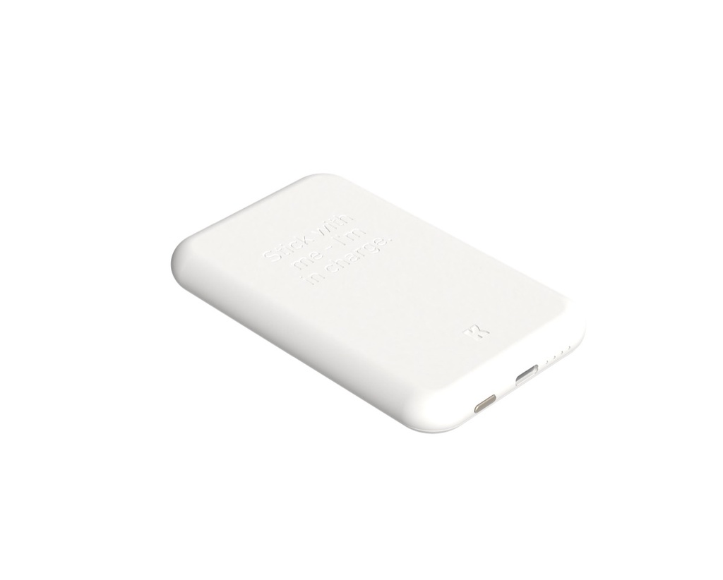 Kreafunk - Batteries Externes à Induction - toCHARGE Qi - White - 5000 mAh