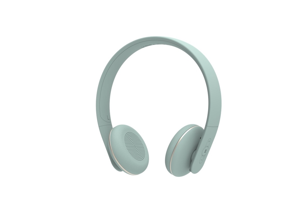  Kreafunk - Casques Audio - Bluetooth Sans Fil - ANC & IPX4 - aHEAD 2 - Dusty Green