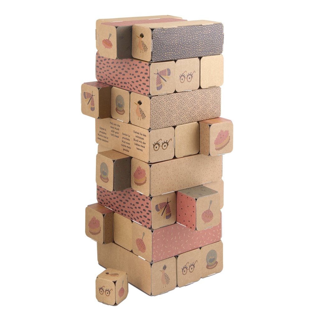 [TK-0010] Giga Jenga De Carton Super Coloré