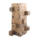 Giga Jenga De Carton Noir Et Blanc