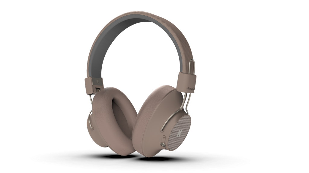 Kreafunk - Casques Audio - Bluetooth Sans Fil - ANC & IPX4 - aBEAT Qi - Ivory Sand
