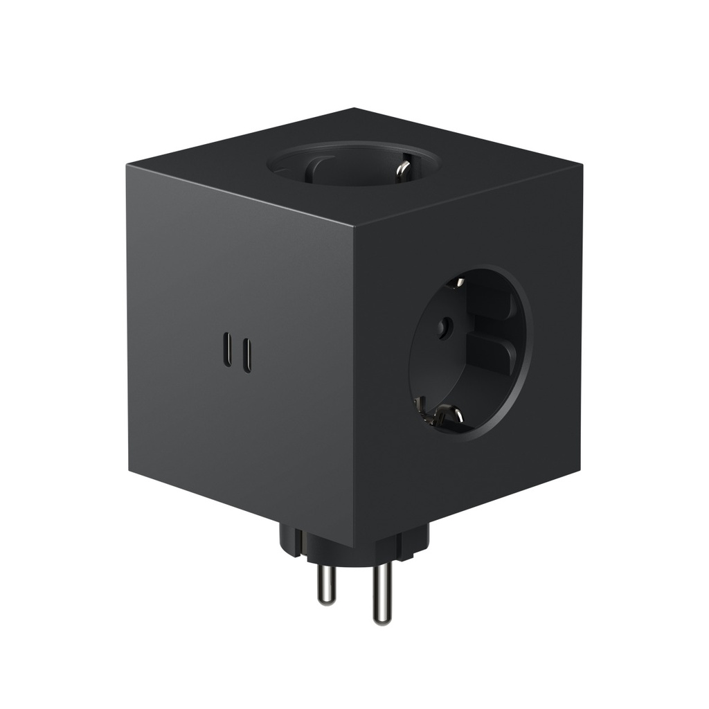 Square 2 avec 2 port USB-C 30W Noir