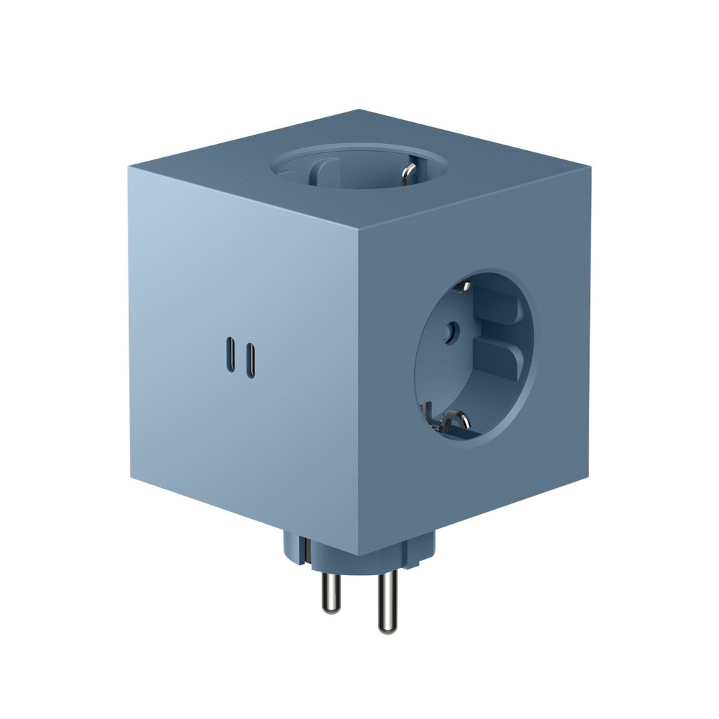 Square 2 avec 2 port USB-C 30W Bleu