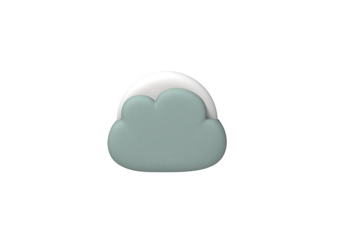 Kreafunk Kids - Veilleuse - Portable - Cloudy - Dusty Green -  15 Lumen