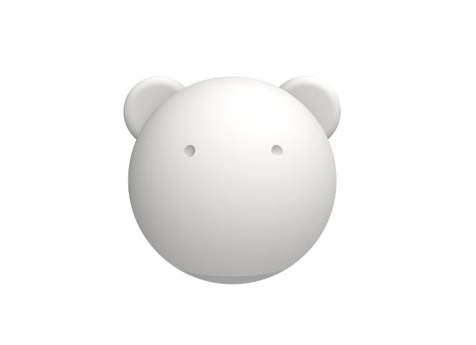 Kreafunk Kids - Veilleuse - Blob - White / Moon Grey