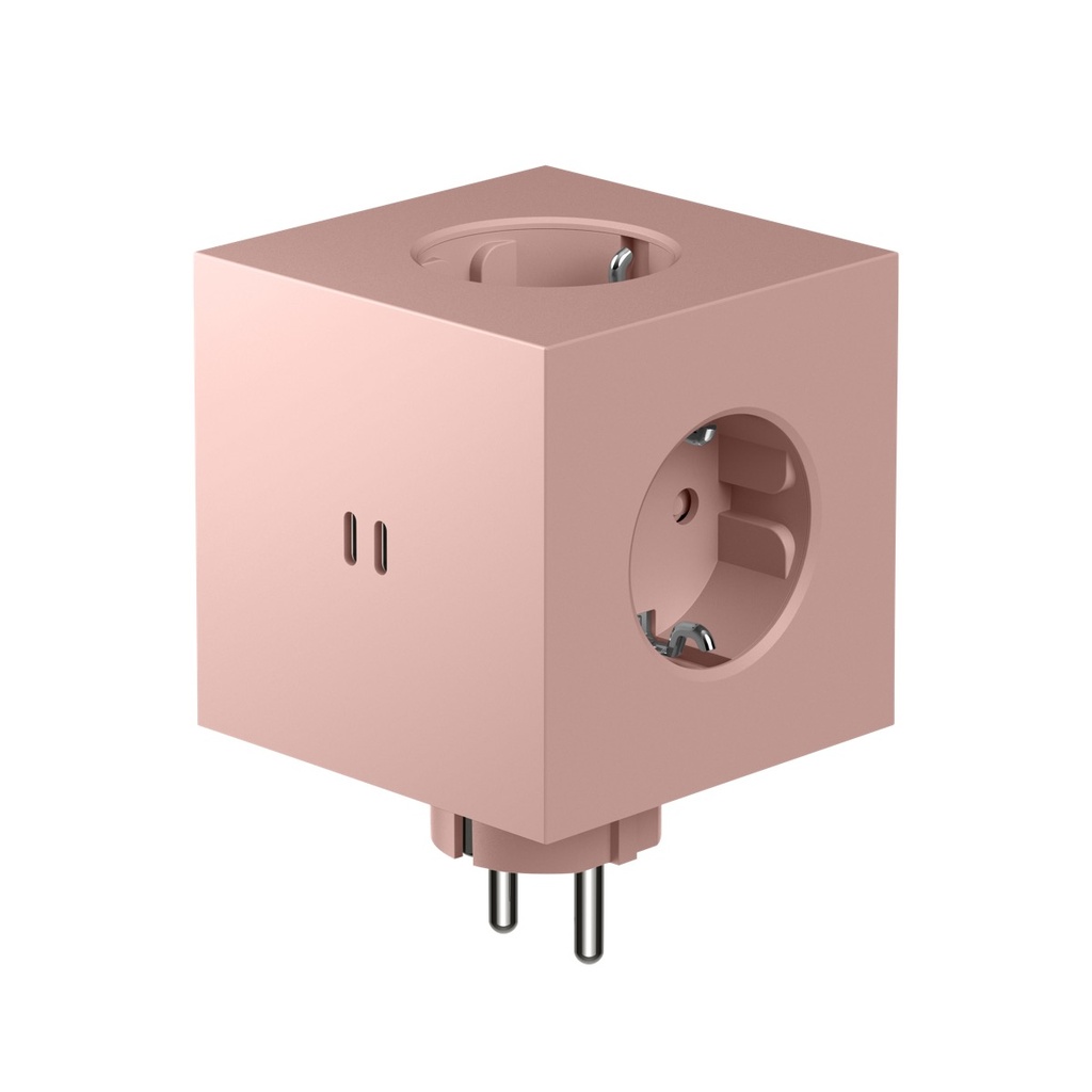 Square 2 avec 2 port USB-C 30W Rose