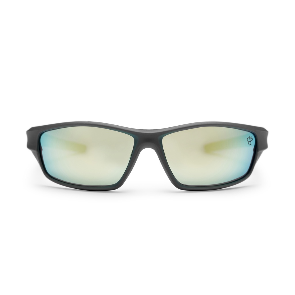 [16134UA] IRMA Matte Grey / Turquoise Mirror